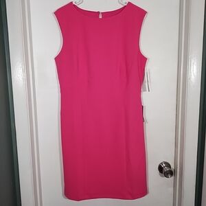 Donna Morgan Sleeveless Cutout Back Mini Dress Hot Pink Nordstrom Women's 12 NWT